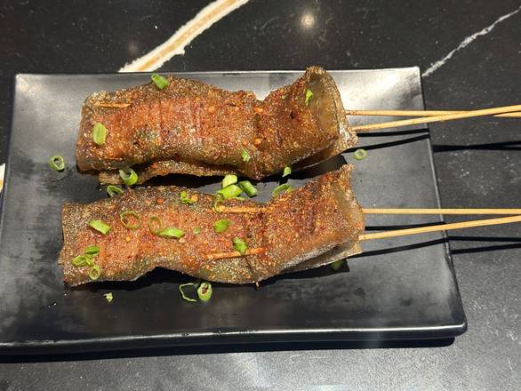 BBQ Sweet Potato Skin with Ham 烤火腿苕皮